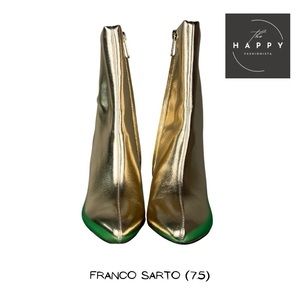 SARTO By Franco Sarto Gold and Green Ankle Boots